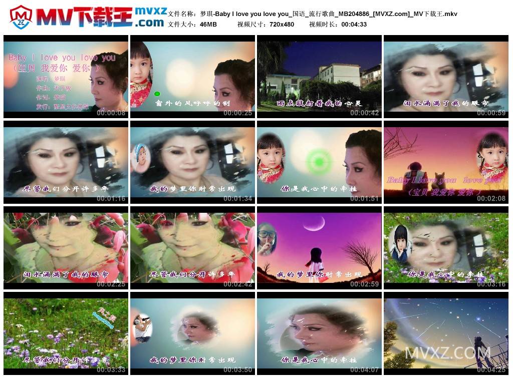 梦琪-Baby I love you love you_国语_流行歌曲_MB204886